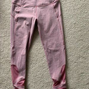 Pink mesh workout leggings